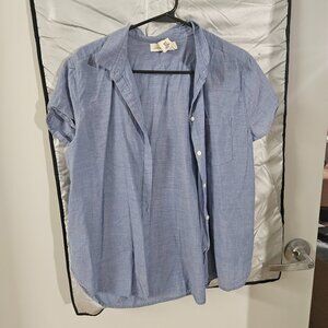 Sky Blue Embroidered Blouse